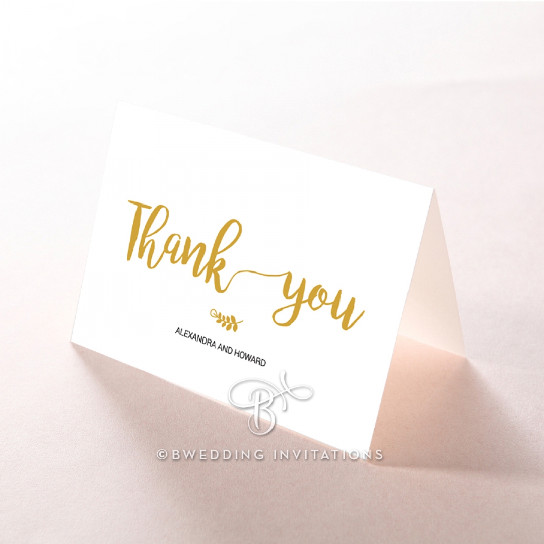 Rustic Lustre thank you stationery card item