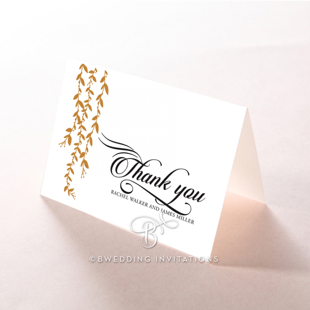 Unbroken Romance wedding stationery thank you card item