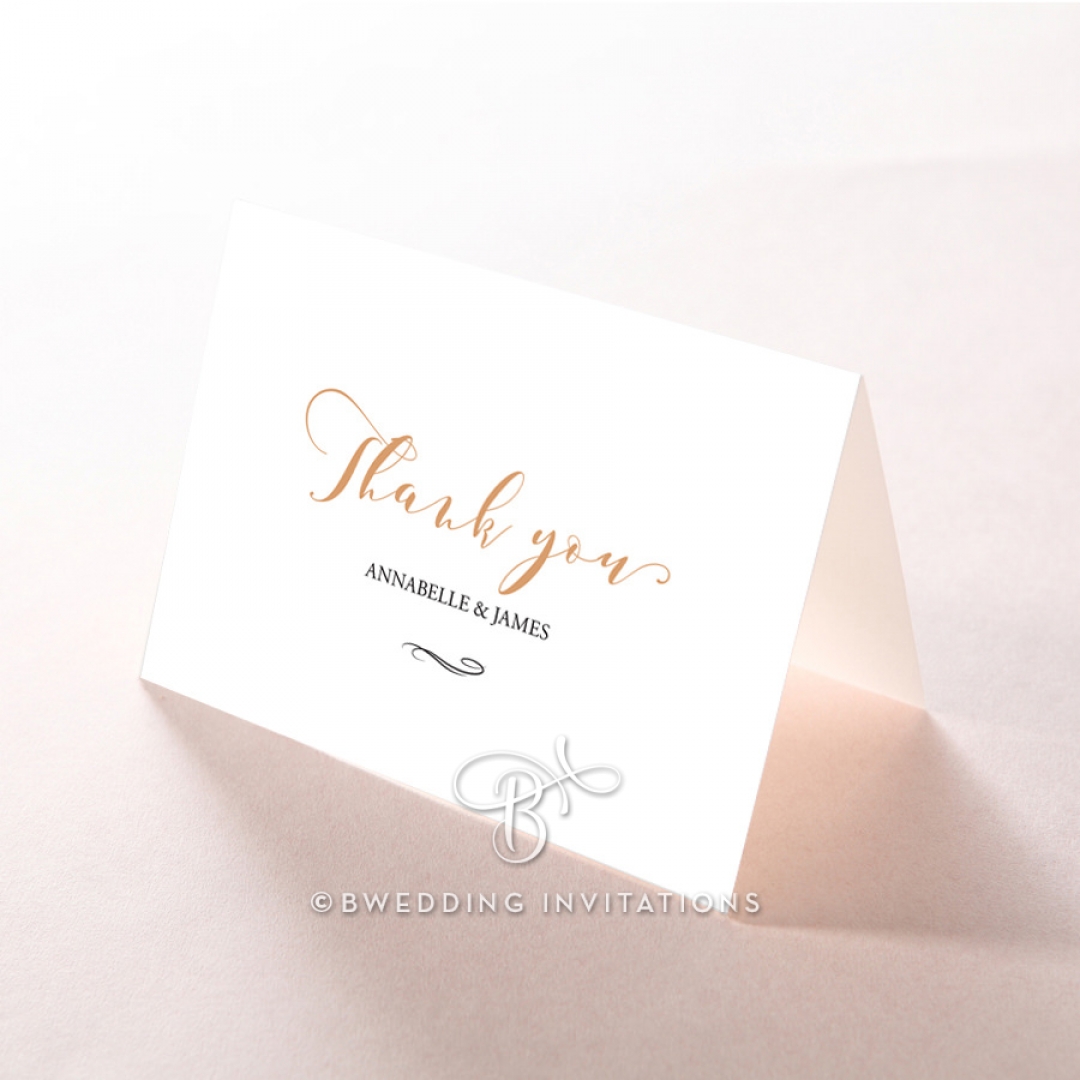 Written In The Stars - Navy wedding stationery thank you card design