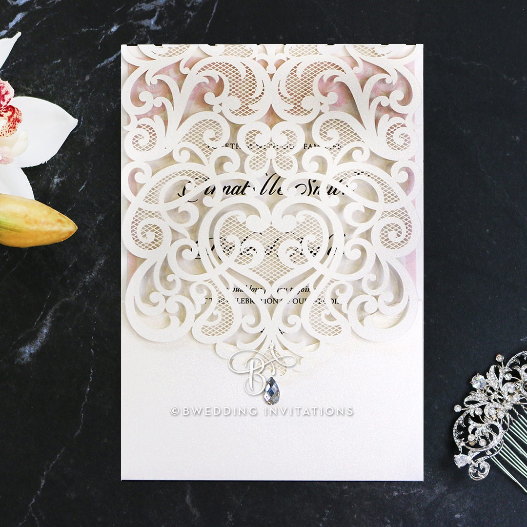 Baroque Pocket Invitation Card Design