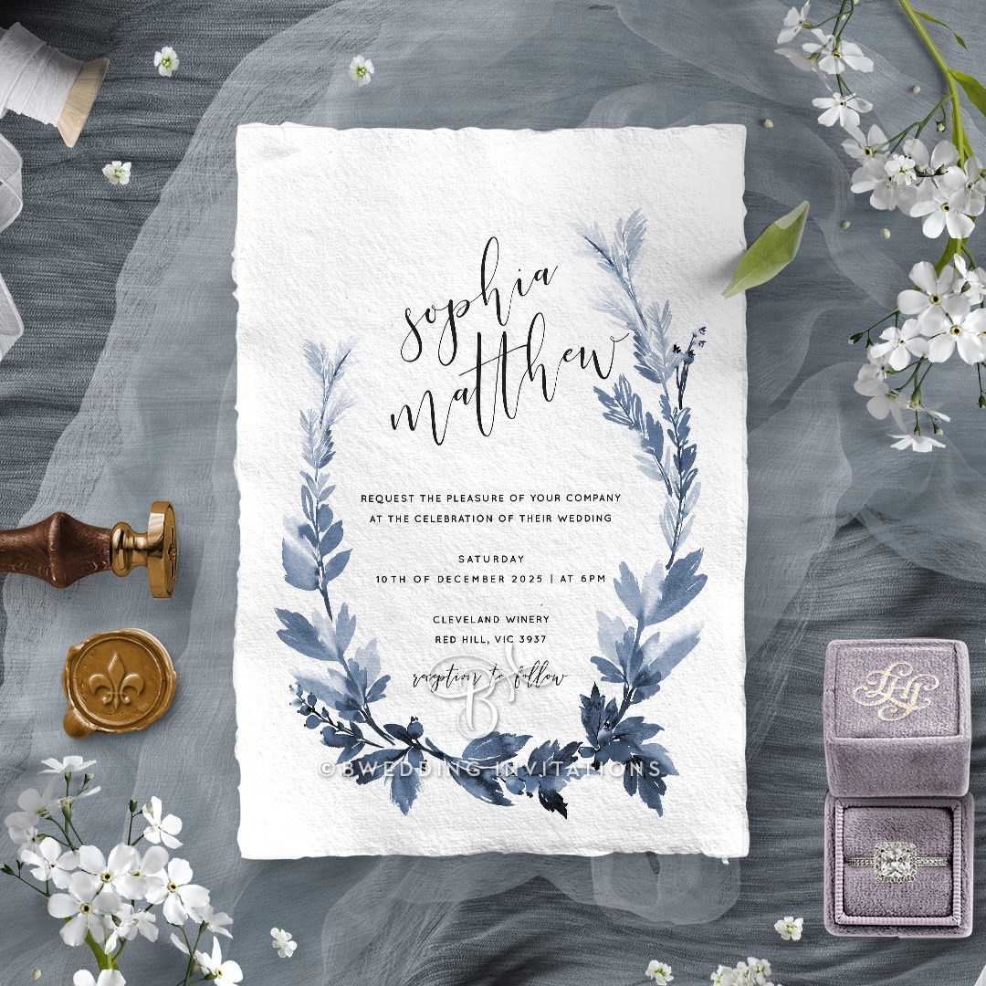 Blue Forest Invitation Design