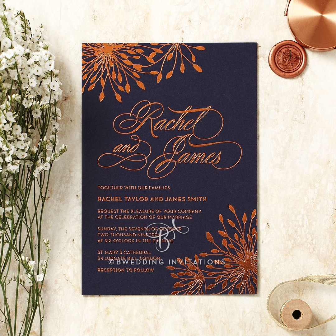 Bursting Bloom Invite Design