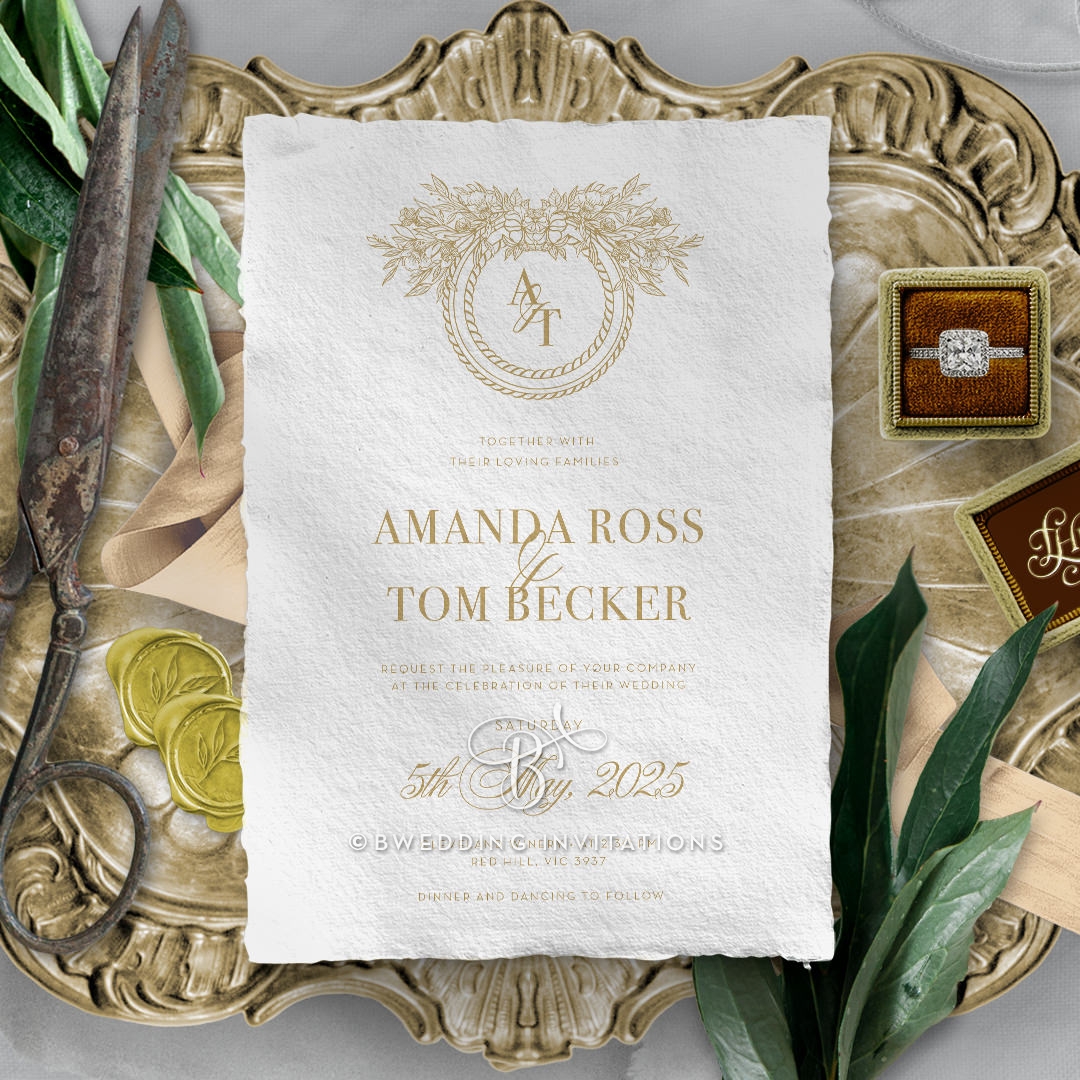 Heritage of Love Wedding Invite Card