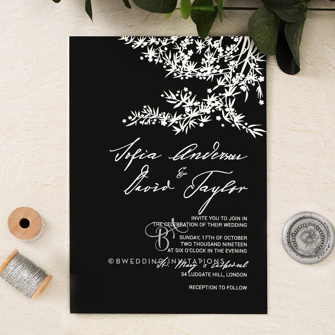 Oriental Romance Wedding Invitation Card Design