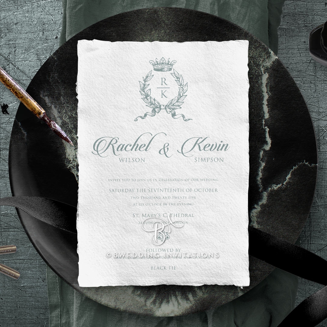 Royalty with Deckled Edges Invitation