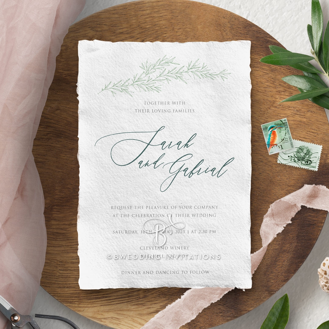 Simple Elegance Wedding Invitation