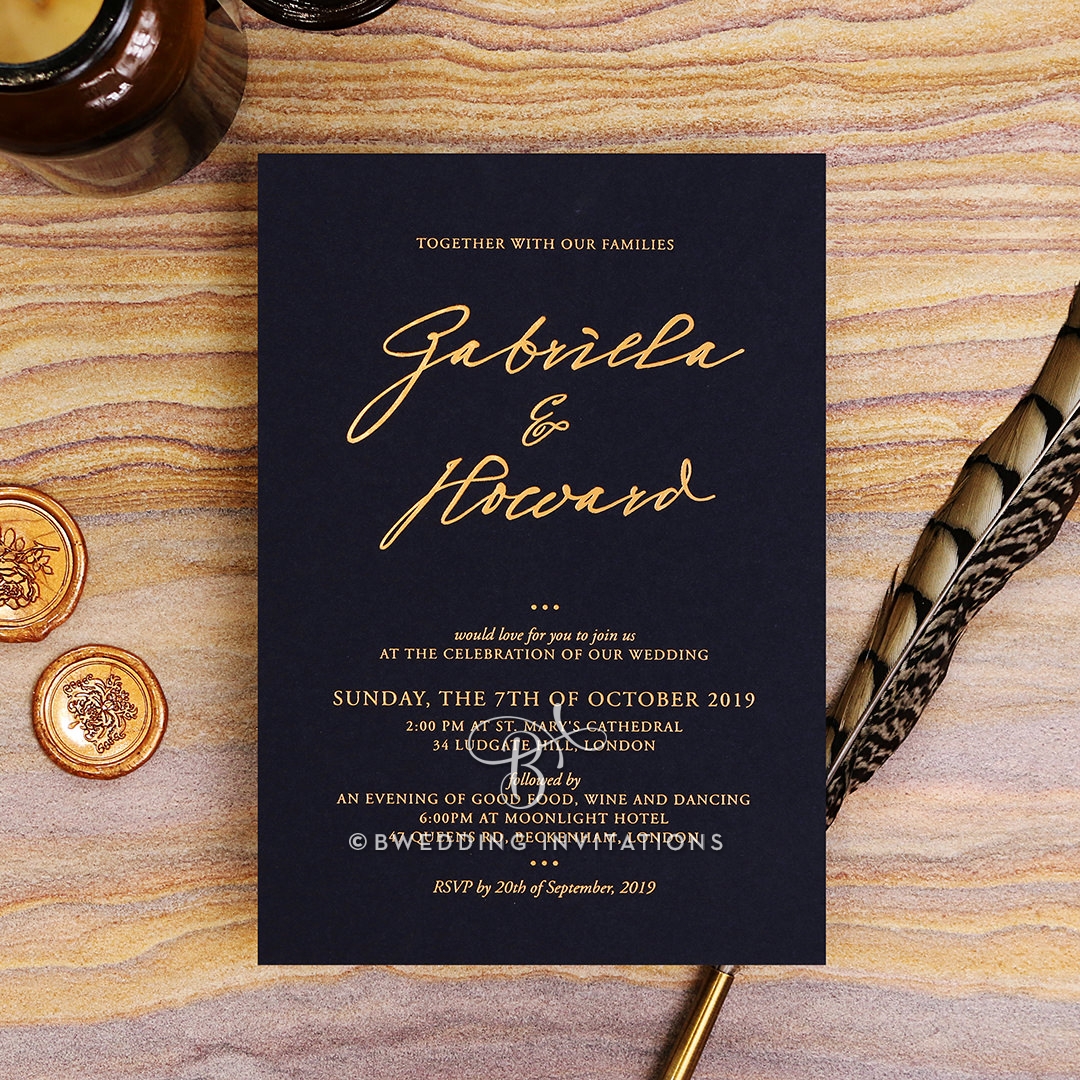 Sunburst Wedding Invitation Design