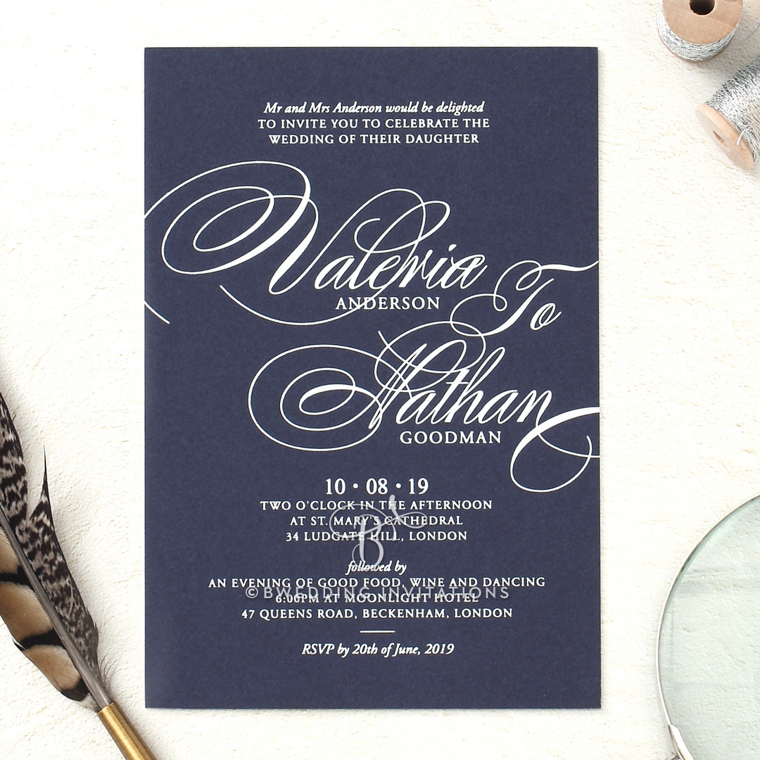 Timeless Romance Invitation Card Design