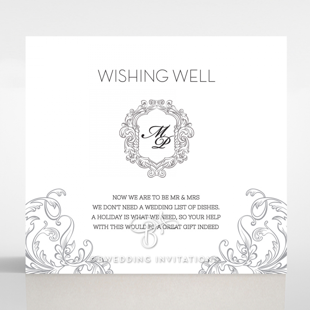 Aristocrat wishing well enclosure card design