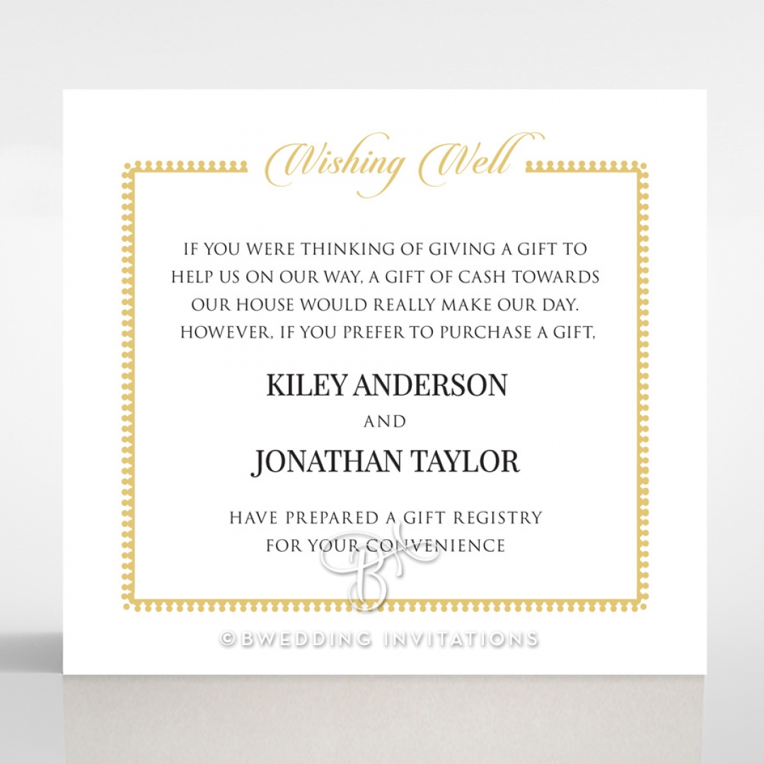 Blooming Charm wedding stationery wishing well invitation card design