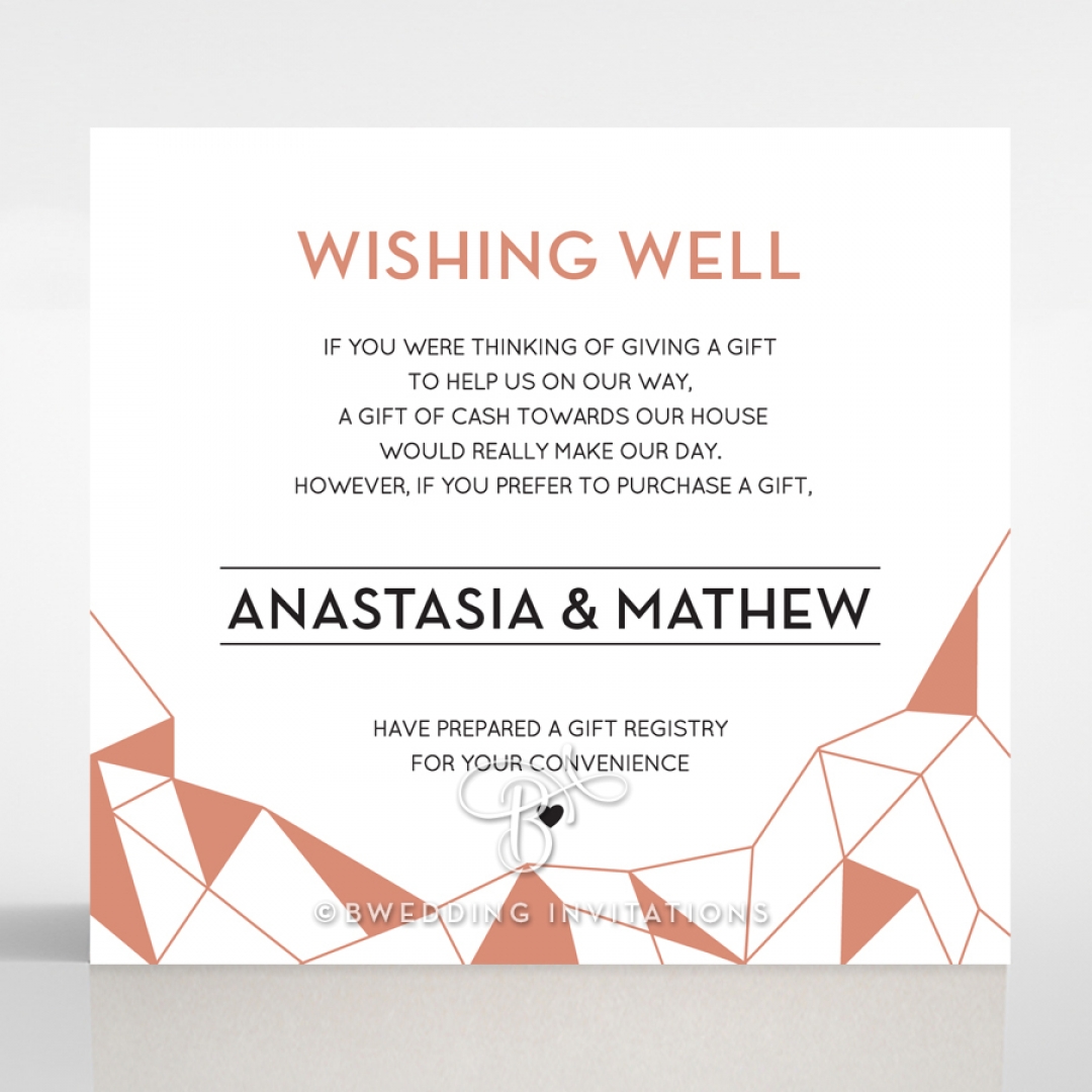 Digital Love wishing well stationery invite