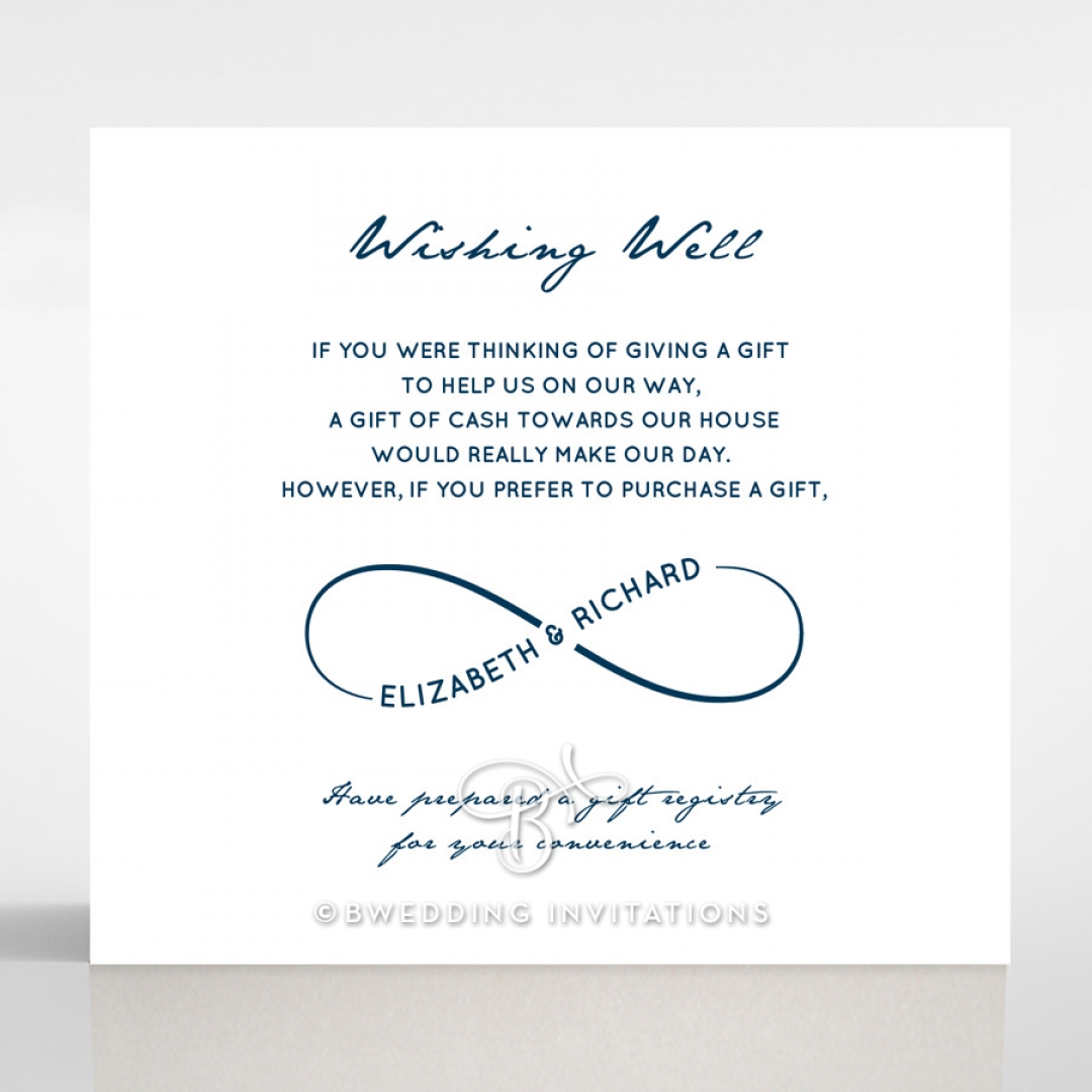 Eternal Simplicity wedding stationery wishing well card