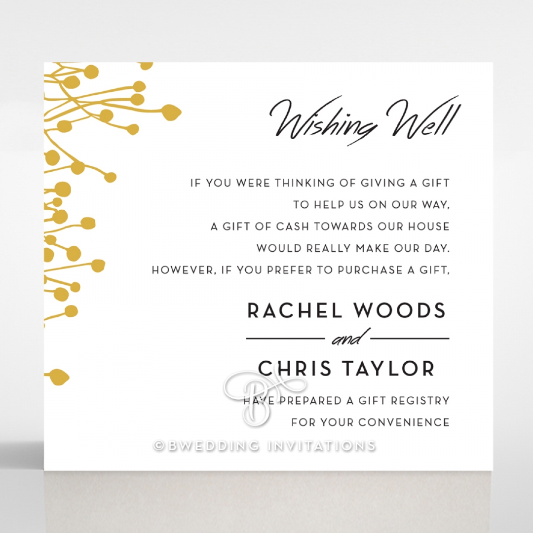 Flourishing Romance wishing well card design