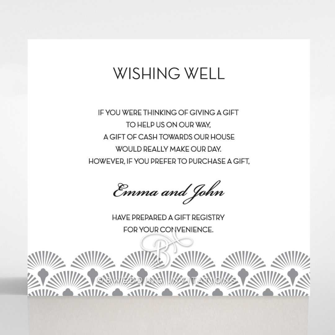 Grand Heirloom wedding stationery gift registry invitation