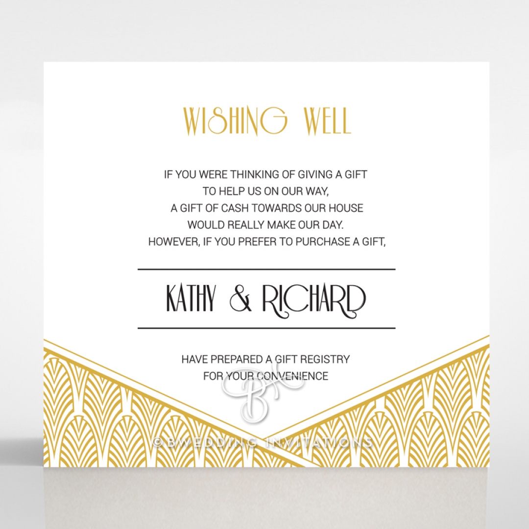 Jeweled Ikat wedding stationery gift registry invite card