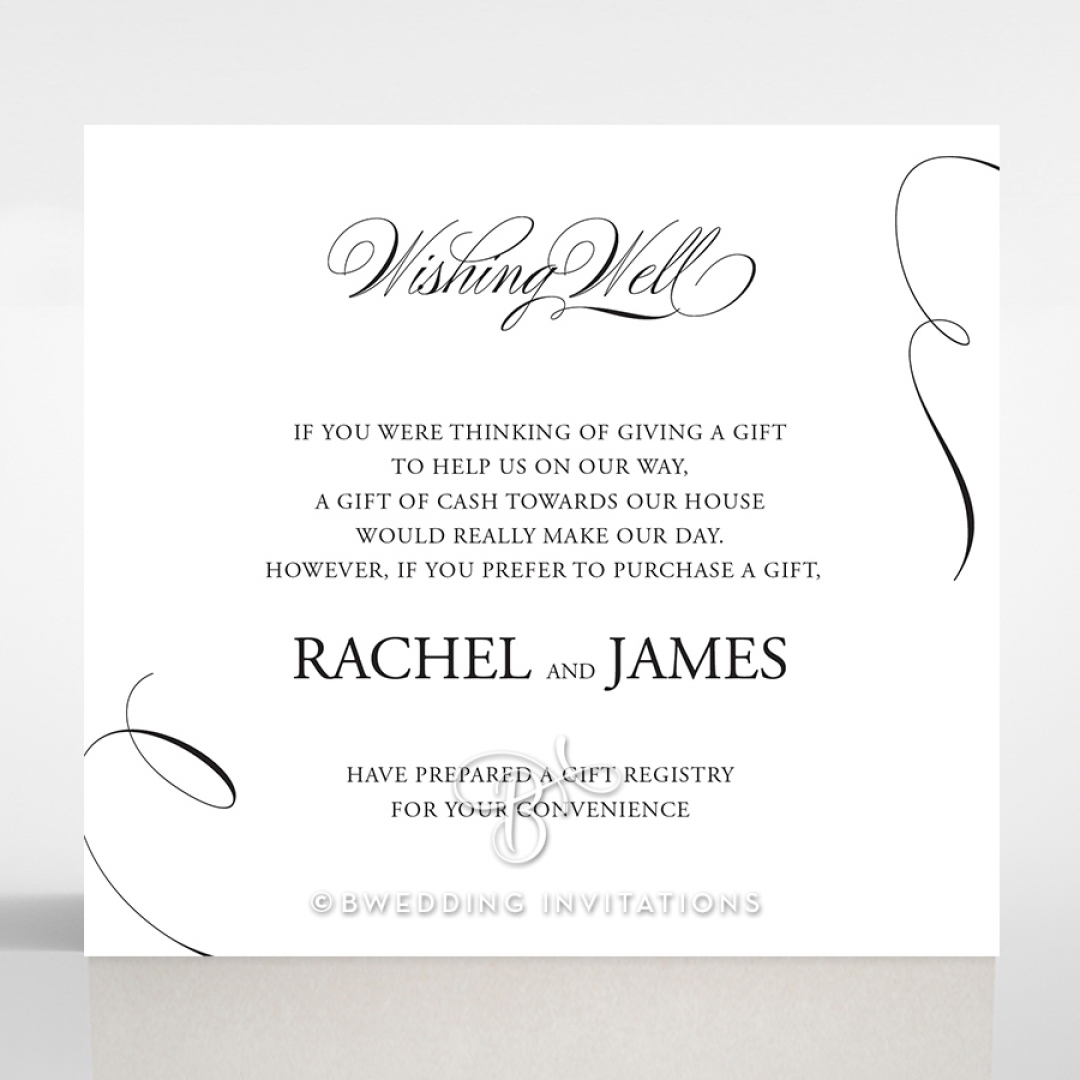 Paper Polished Affair wedding stationery gift registry enclosure card