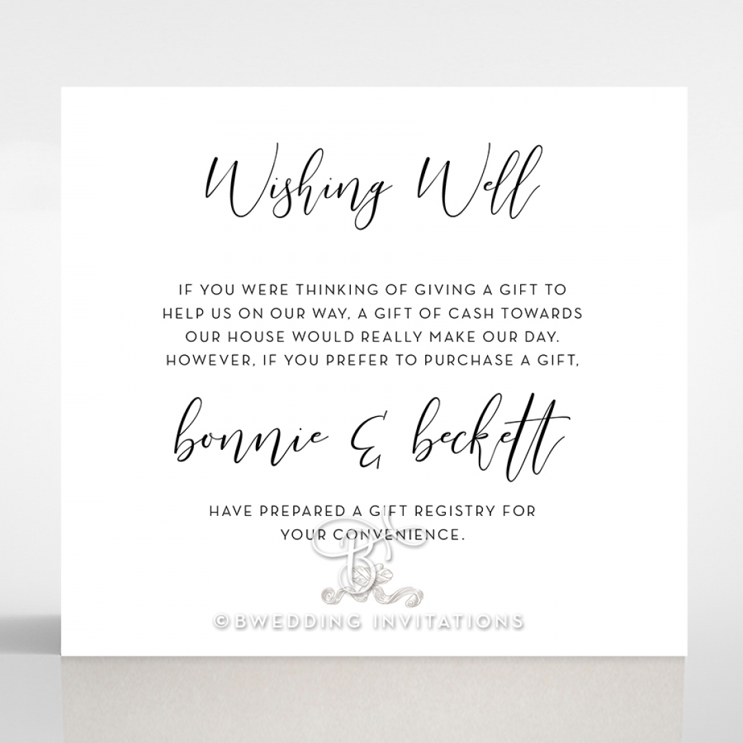 Paper Timeless Simplicity wedding stationery gift registry invitation