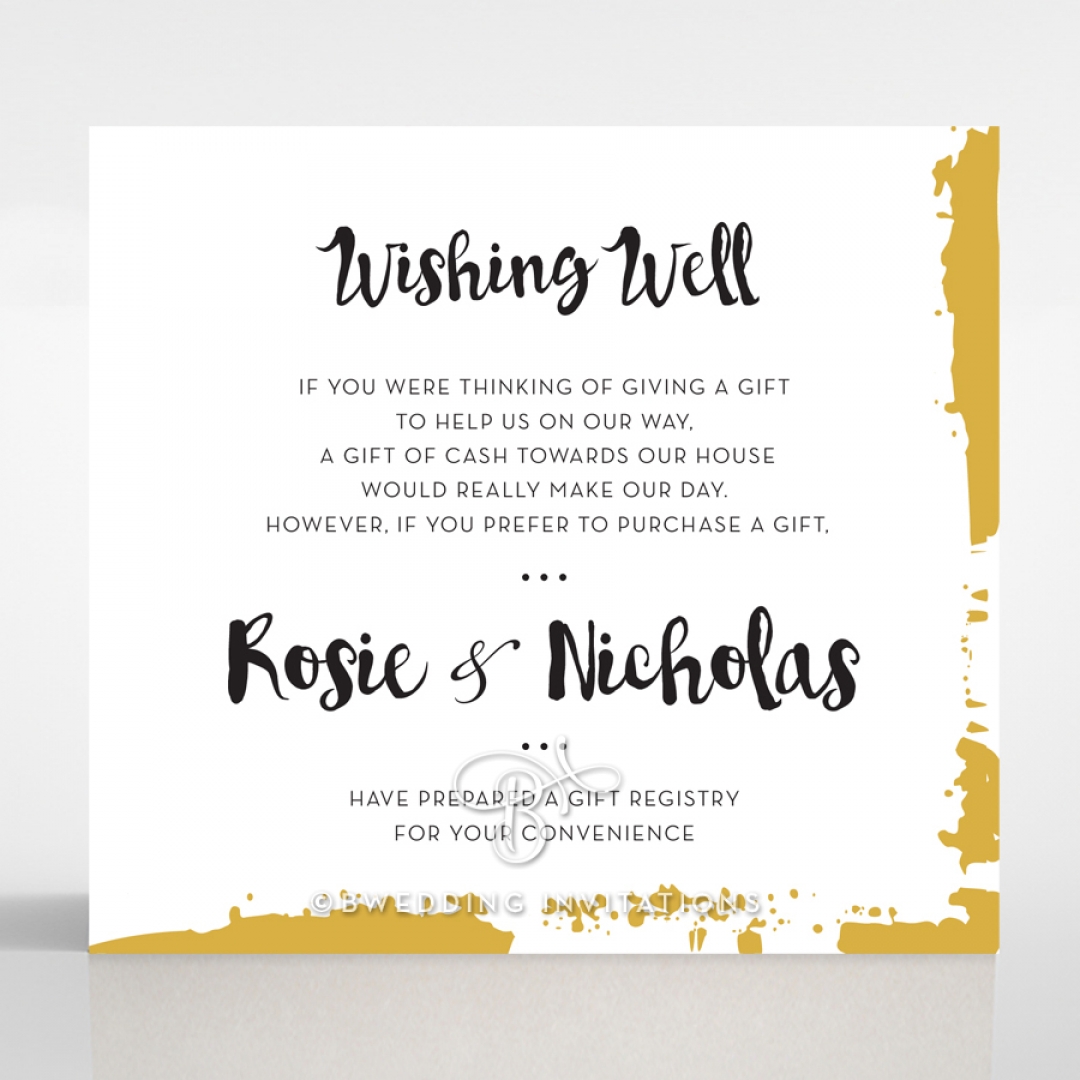 Rusted Charm wedding stationery gift registry invite card design