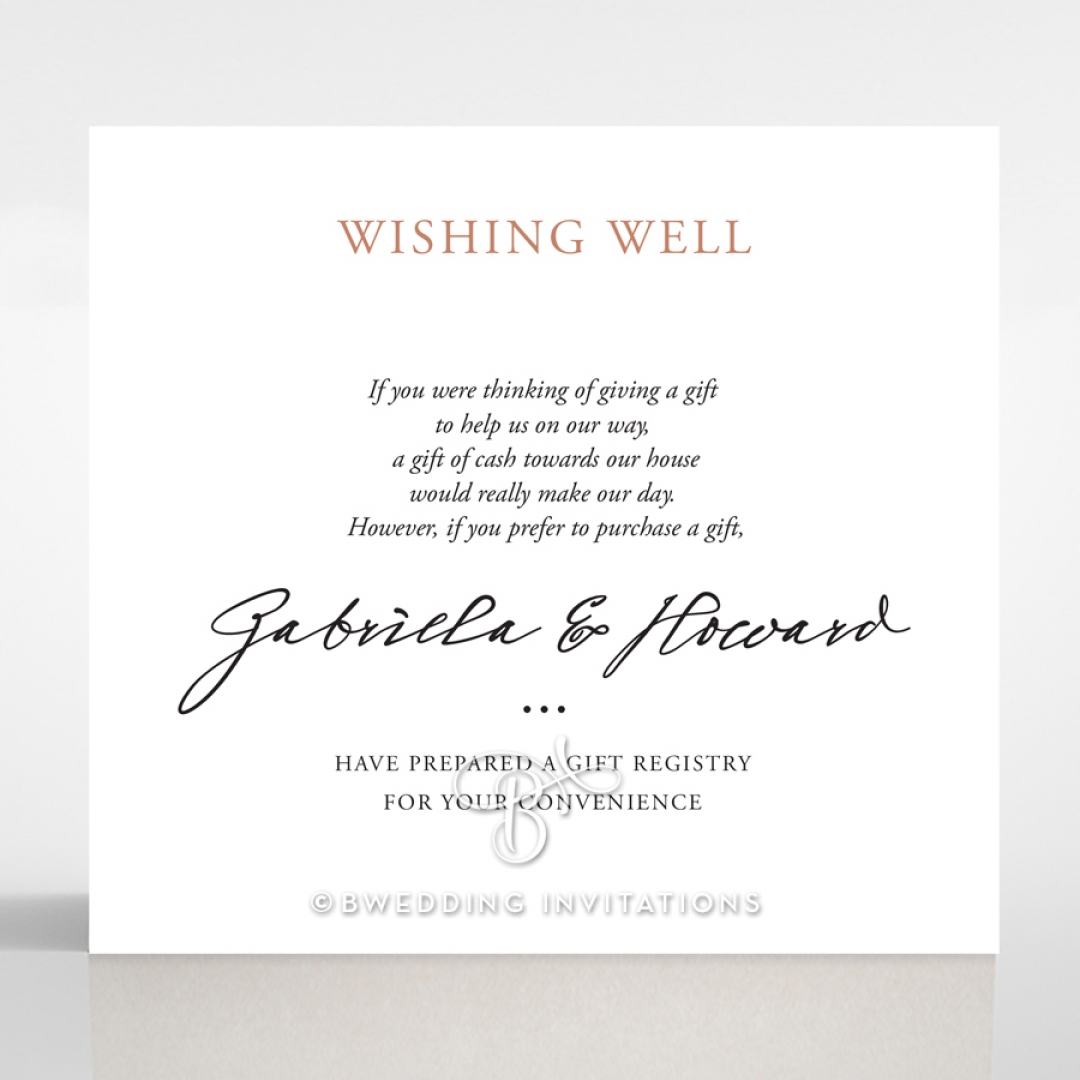 Sunburst wedding wishing well invite