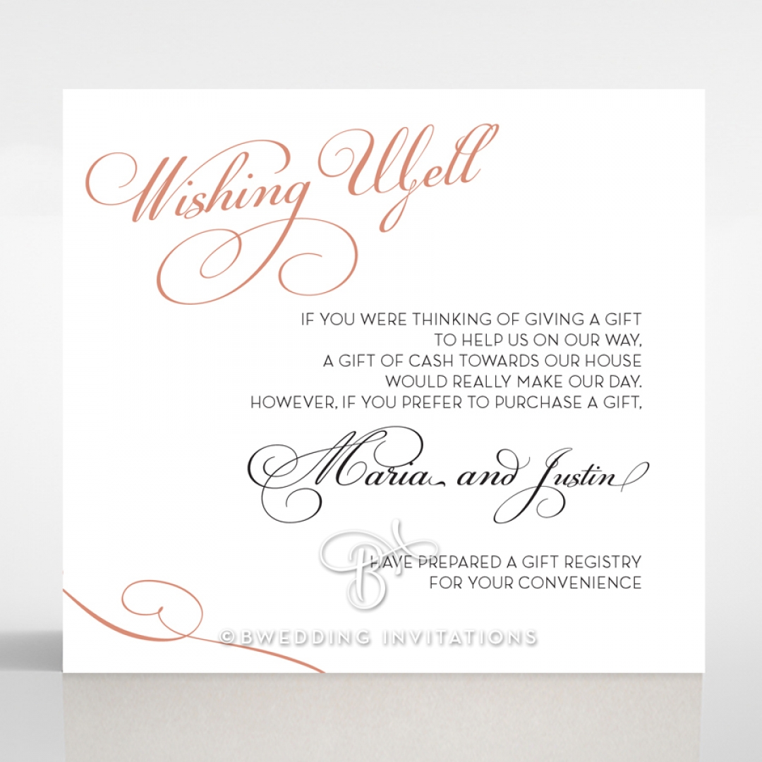 United as One wishing well stationery card