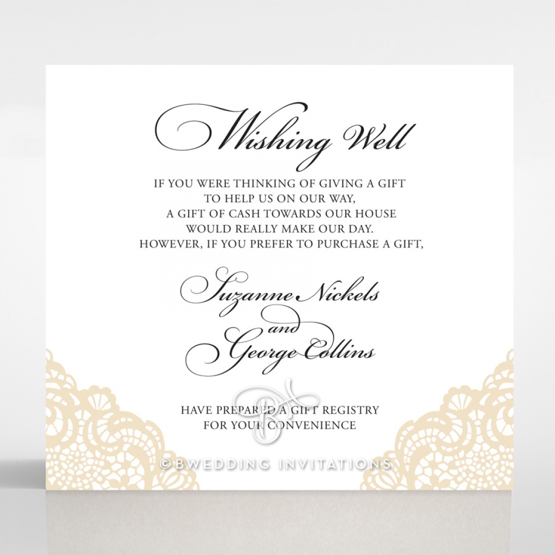 Vintage Prestige wedding stationery wishing well card design