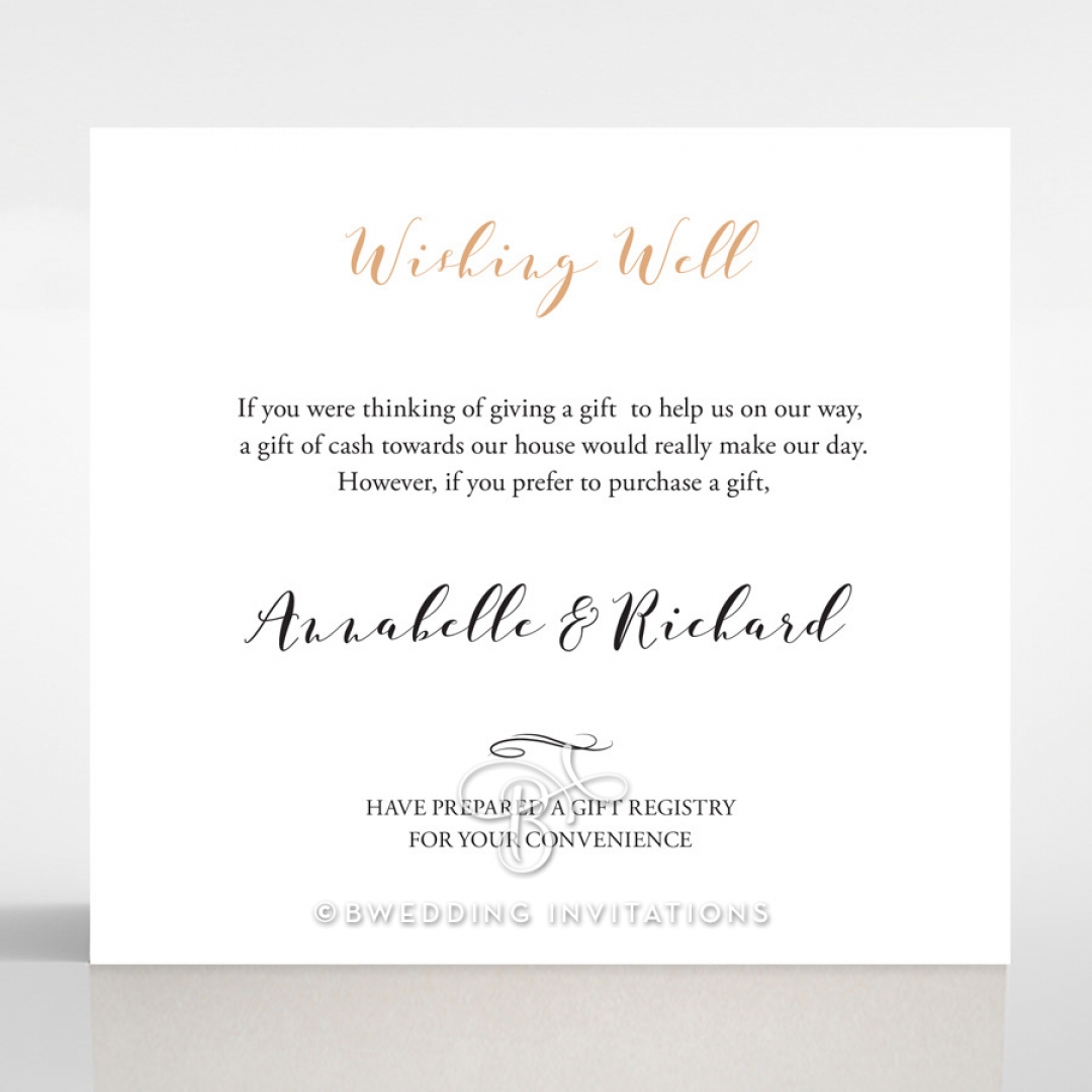 Written In The Stars - Navy wedding wishing well enclosure card design