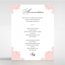 Blooming Charm wedding accommodation invite card design