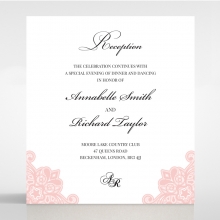 Blooming Charm reception enclosure invite card design