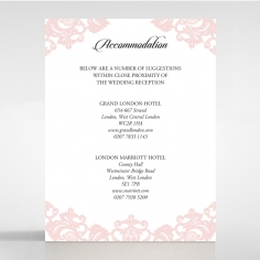 Baroque Pocket wedding accommodation card