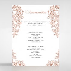 Baroque Romance wedding stationery accommodation invitation