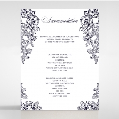 Baroque Romance wedding stationery accommodation invitation card