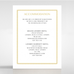 Black Doily Elegance wedding stationery accommodation card design