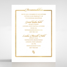 Blooming Charm with Foil wedding accommodation card design