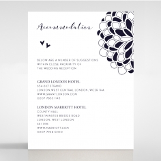 Bohemia accommodation enclosure stationery invite card design