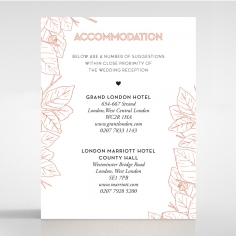 Botanical Canopy accommodation stationery invite card