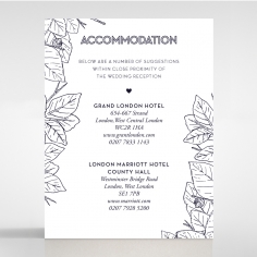 Botanical Canopy accommodation stationery invite card design