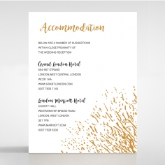 Fire Sparkle accommodation enclosure stationery invite card design