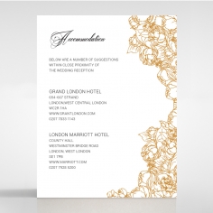 Flourishing Garden Frame accommodation enclosure card design