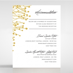 Flourishing Romance accommodation enclosure invite card design