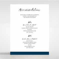 Forever Love Booklet - Navy accommodation wedding card design