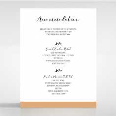 Forever Love Booklet - White accommodation wedding card