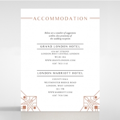 Gatsby Glamour wedding accommodation enclosure invite card