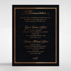 Lux Royal Lace with Foil wedding accommodation enclosure invite card