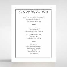Luxe Paper Elegance wedding stationery accommodation enclosure card design