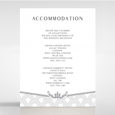 Luxe Victorian accommodation invite card