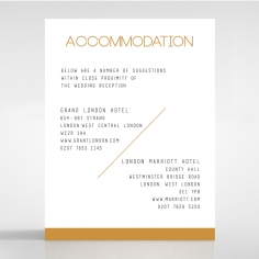 Minimalist Love wedding stationery accommodation invite card