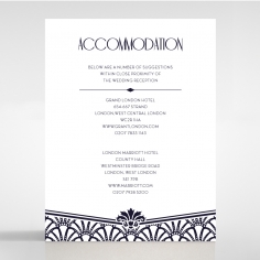 Modern Deco accommodation invitation card design