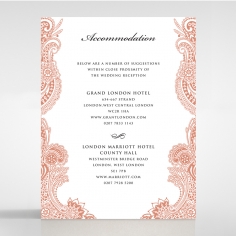 Paisley Grandeur accommodation stationery card