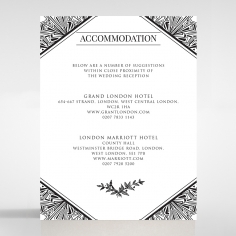 Paper Ace of Spades accommodation invite card design