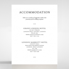 Paper Diamond Drapery accommodation invite